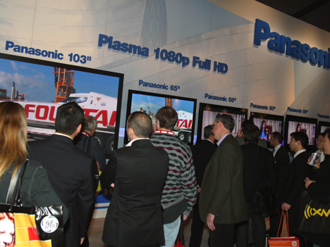 Panasonic Plasma Full HD Feria CES International 2007 Electrónica de Consumo Hogar Digital