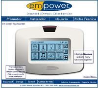 Home Systems EmPower Web Domótica Seguridad Confort Ahorro energético