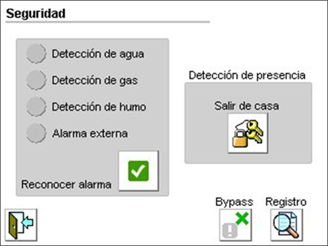 Seguridad Pantalla eyeTOUCH Home Systems Ingelabs Domótica