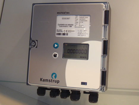 Integrador de Energía Multicanal 801 Kamstrup Feria Climatización 2009