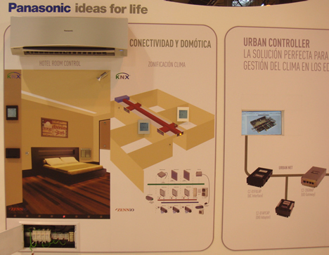 Domótica KNX Zennio Hotel Panasonic Feria Climatización 2009