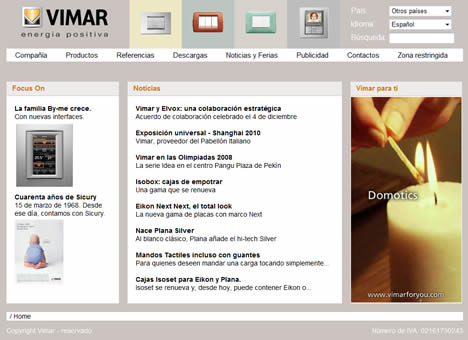 Captura Web VIMAR