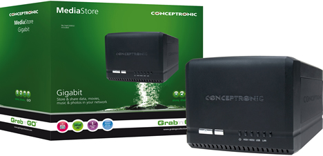 Conceptronic Grab n GO Media Store CH3MNAS