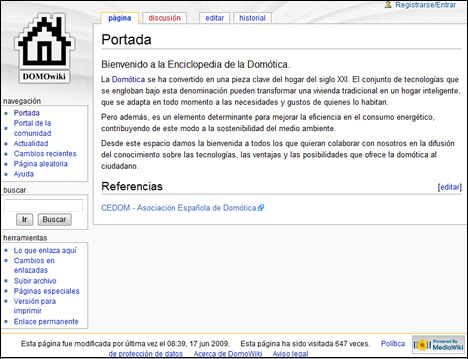 CEDOMO domowiki enciclopedia de domótica