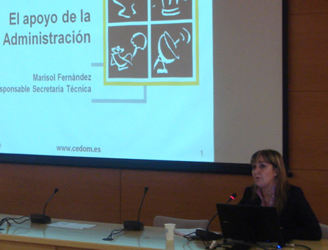 Marisol Fernández de CEDOM en el KNX Workshop