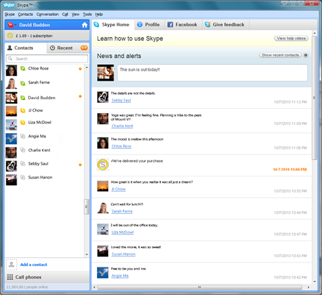 Nueva versión de Vídeollamadas grupales de Skype para Windows.
