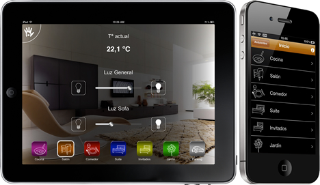 App Houseinhand de Jung para control de instalaciones KNX a través del iPad o iPhon