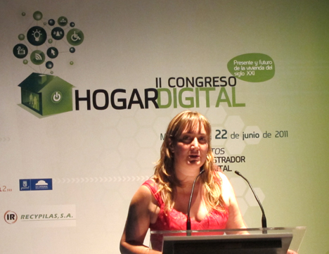 Marisol Fernández de CEDOM en el II Congreso de Hogar Digital