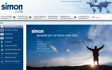 Nueva web de Simon