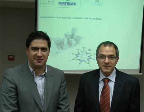 D. Raúl Calleja, director de Matelec y  Antonio Moreno, presidente de KNX España