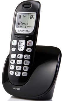 Teléfono inalámbrico digital D380 de Sagemcom