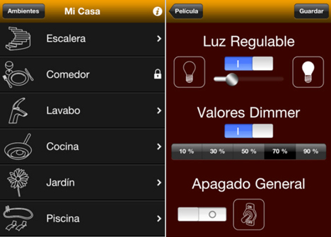 Capturas de pantalla de la aplicación Houseinhand para iPhone