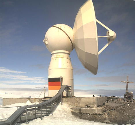 Estación alemana de la Antártida.