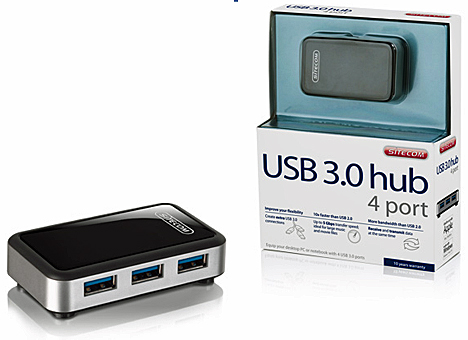 Hub USB 3.0 de Sitecom