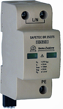 dispositivo de protección contra sobretensiones (SPD) monopolo SAFETEC B(R) 25/xxx de Iskra Zascite