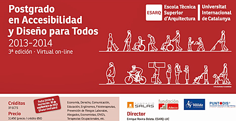 Postgrado Accesibilidad y Diseño para Todos de la Universidad Internacional de Cataluña