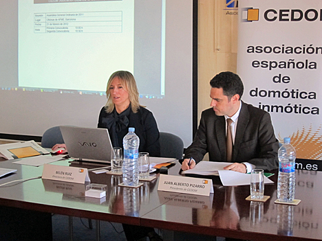 Belén Ruiz, Directora de CEDOM, durante la Asamblea Anual de la Asociación