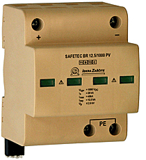 Dispositivo de protección de sobretensiones SAFETEC