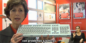 Vídeo accesible sobre la exposición de tecnologías accesibles del CEAPAT