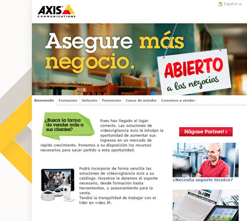 Microsite de Axis