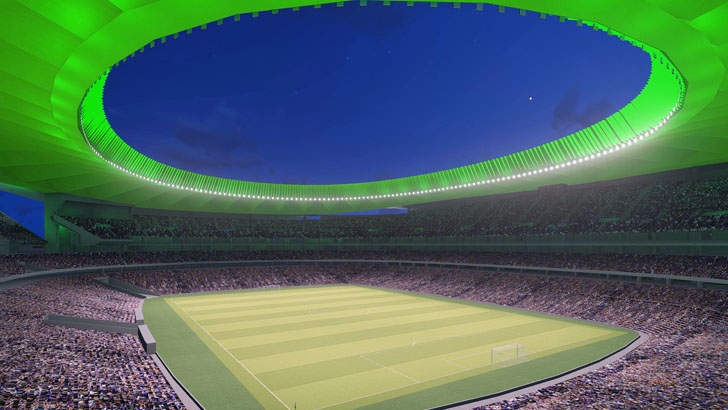 Nuevo estadio Atlético de Madrid con iluminación LED de Philips LIghting