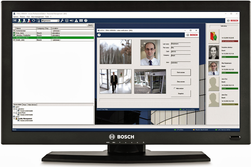 Nuevo software de control de accesos de Bosch Security Systems