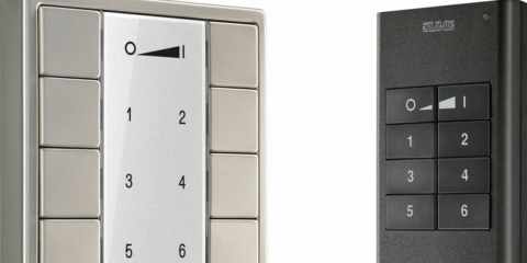 Mando a distancia y módulo mural ZigBee para control de iluminación