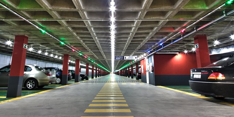 Iluminación en aparcamientos