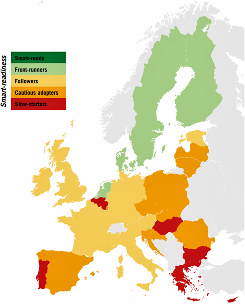 Mapa de países de la Unión Europea