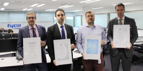 La Central de Recepción de Alarmas de Tyco recibe tres certificaciones oficiales