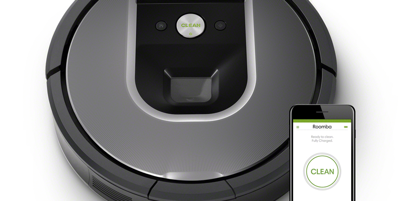 La aplicación iRobot para la serie de robot Roomba 900 incorpora mapas de zonas limpias y control por voz.