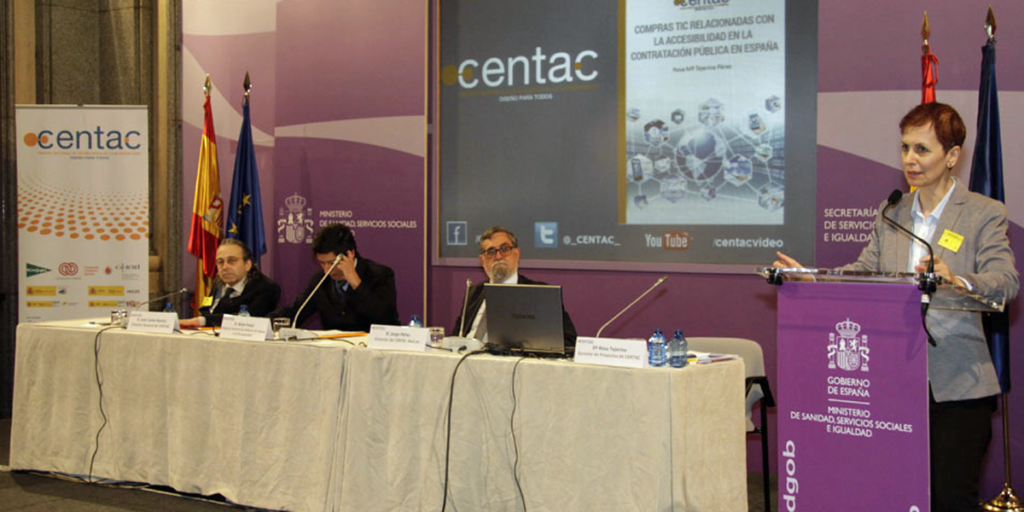 Presentación del informe ‘Compras TIC relacionadas con la Accesibilidad en la Contratación Pública en España' del CENTAC