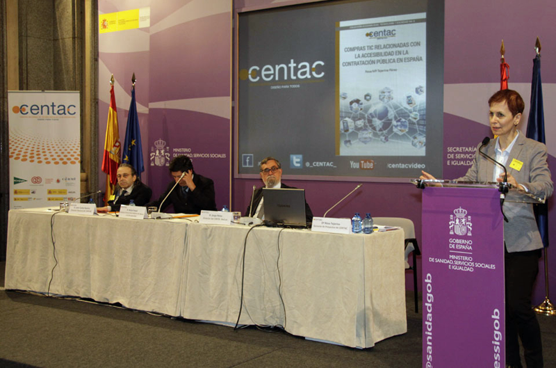 Presentación del informe ‘Compras TIC relacionadas con la Accesibilidad en la Contratación Pública en España' del CENTAC