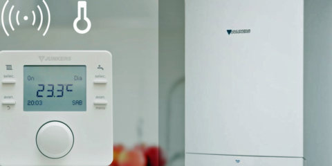 Cronotermostato inalámbrico con comunicación via radio para el control de circuito de calefacción