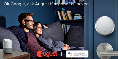 Las cerraduras inteligentes de August Home, compatibles con el asistente de control por voz Google Assistant