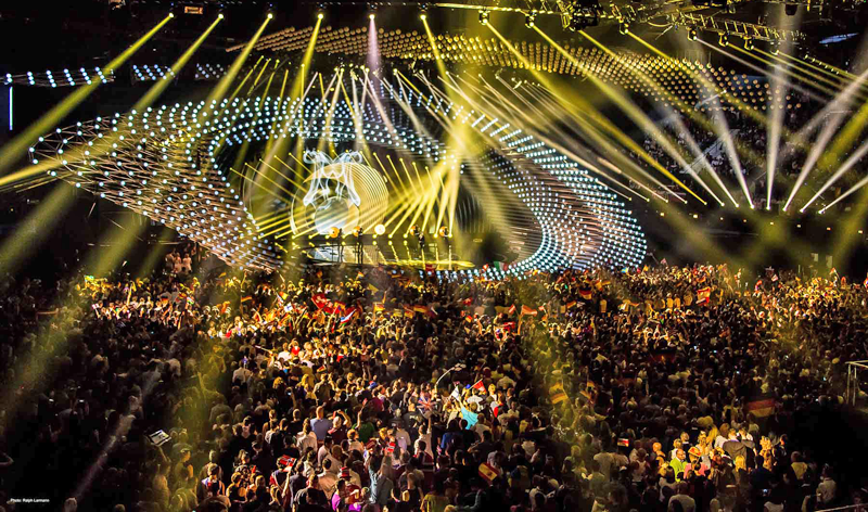 Iluminación en el Festival de Eurovisión