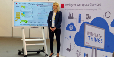 Ricoh muestra su nueva generación de pizarras cognitivas para reuniones corporativas