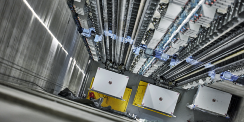 Inaugurada la primera unidad operativa del ascensor sin cables MULTI de Thyssenkrupp en la torre Rottweil