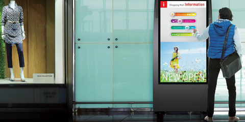 Pantallas interactivas de Panasonic para señalización digital con tecnología ShadowSense Multi-Touch