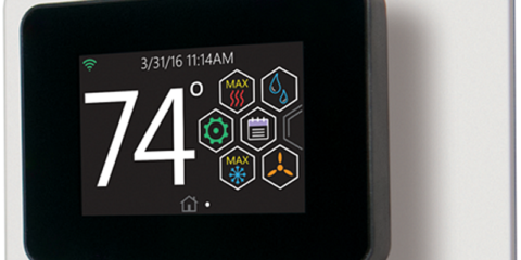 Un termostato wifi de Johnson Controls para la monitorización remota de la temperatura del hogar