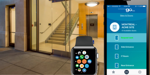 Tyco lanza la aplicación de accesos EntraPass Go Pass compatible con Apple Watch