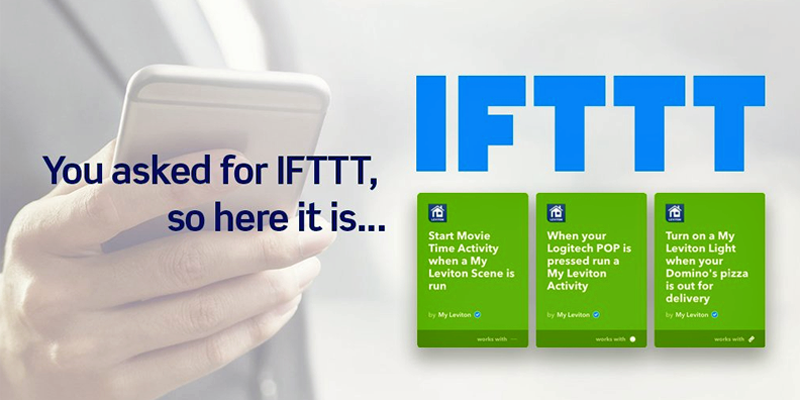 Funciones IFTTT en Decora Smart de Leviton