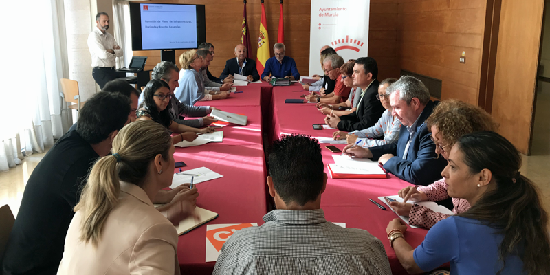 Comisión de Infraestructuras, Hacienda y Asuntos Generales del Ayuntamiento de Murcia
