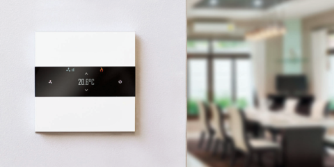 Basalte presenta una nueva versión del interruptor táctil Deseo para el control de climatización