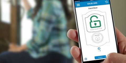 La cerrradura inteligente Sense Smart Deadbolt de Schlage, compatible con dispositivos Android
