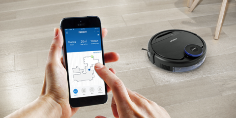 Ecovacs Robotics presenta robots aspirador con depósito de agua controlable electrónicamente a través de una aplicación