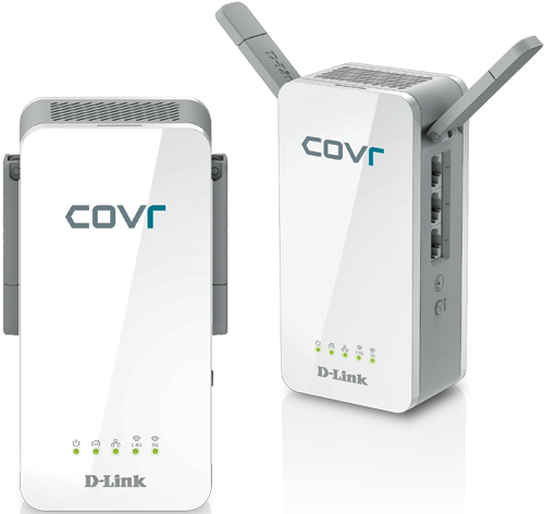 Sistema Wi-Fi Mesh Híbrido PLC Powerline  (COVr-P2502) de D-Link