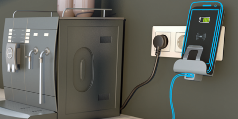 Sistema para cargar dispositivos móviles mediante inducción para eliminar los cables