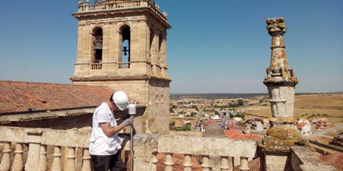 El Plan Románico Atlántico equipará con sensores a la catedral de Ciudad Rodrigo para su monitorización