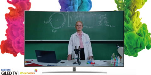 La aplicación SeeColors de Samsung para QLED TV permite a las personas con daltonismo distinguir los colores